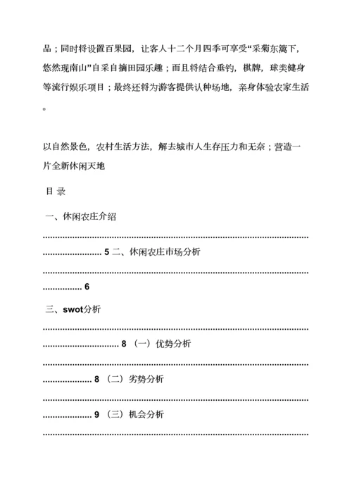 山作文之休闲山庄专业策划专项方案.docx
