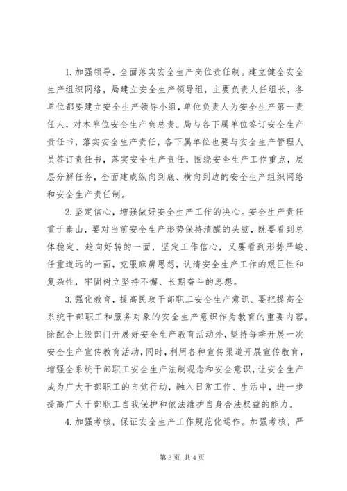 民政局安全生产工作计划.docx