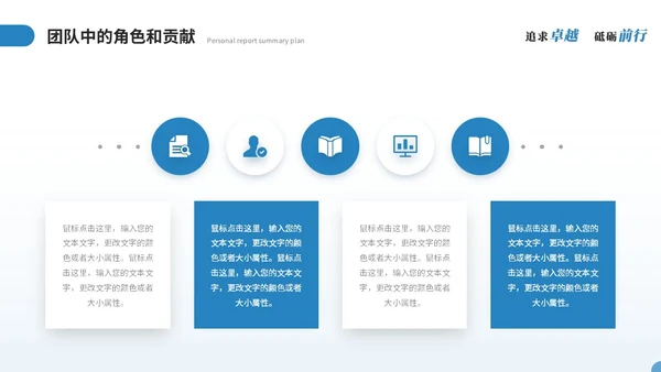 简约商务个人述职报告工作总结工作汇报年终述职ppt模板