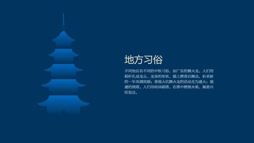 蓝色时尚高级新中式中秋文化介绍PPT模板