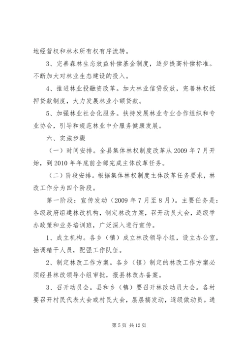 集体林权制度改革工作方案.docx
