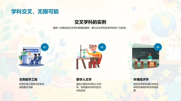 交叉学科开题答辩PPT模板