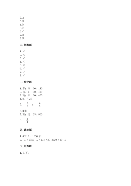 人教版六年级上册数学期中测试卷及参考答案【夺分金卷】.docx