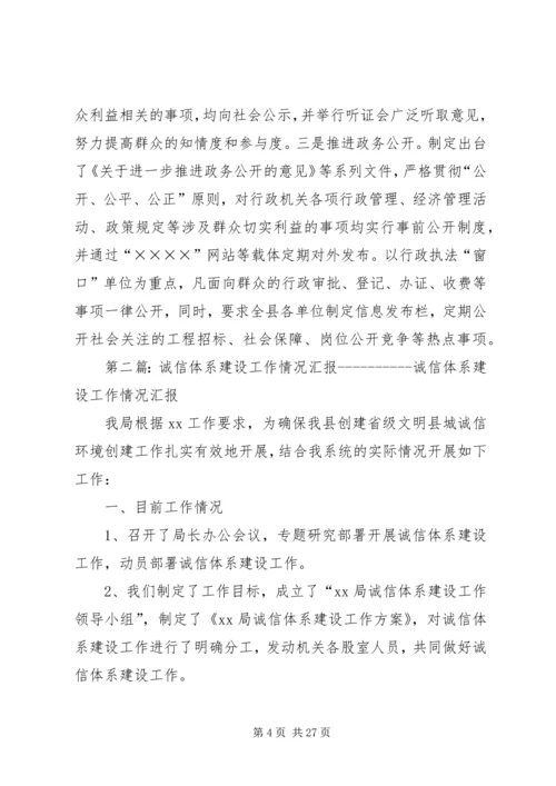 县诚信建设工作情况汇报 (2).docx