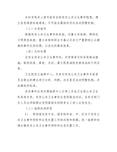 乡镇卫生院突发公共卫生事件应急预案.docx