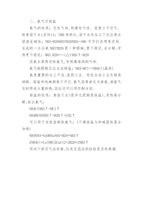 高中化学知识点总结及公式.docx