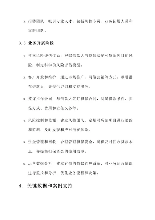 担保公司成立实施方案