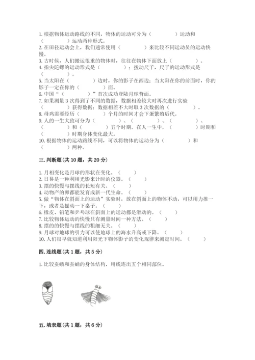 教科版小学科学三年级下册期末测试卷附答案（培优a卷）.docx