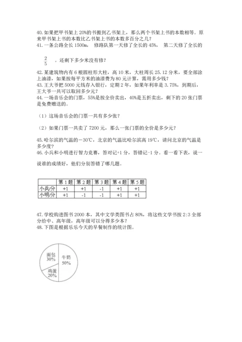 六年级小升初数学解决问题50道精选答案.docx