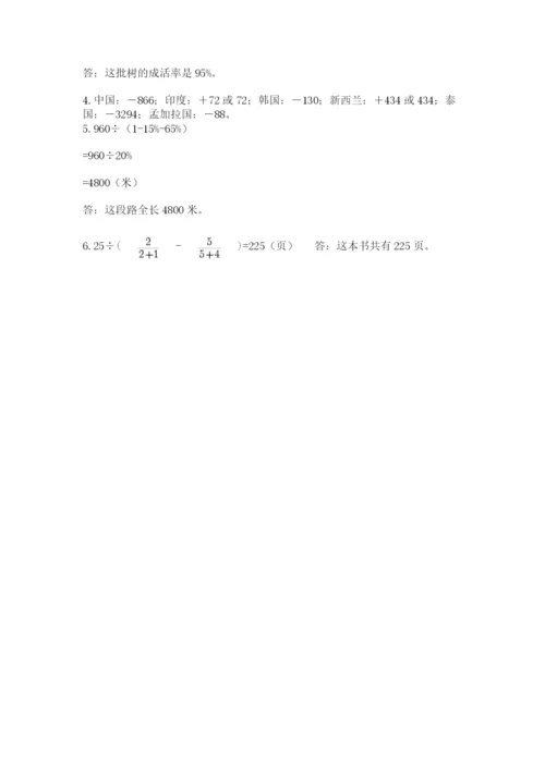 青岛版六年级数学下册期末测试题附完整答案（各地真题）.docx