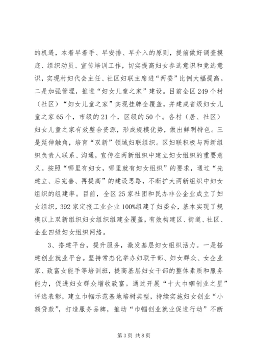 基层妇女组织建设情况调研报告.docx