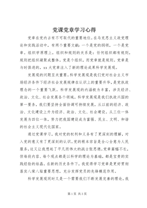 党课党章学习心得.docx