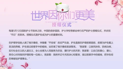 5.12国际护士节活动主题演讲PPT