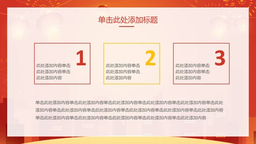新年快乐过年通用PPT模版