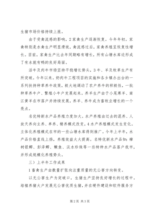 畜牧局半年度总结及下一步安排 (2).docx