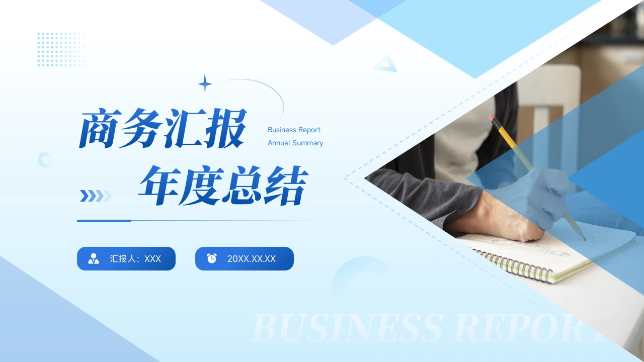 商务年终总结述职汇报PPT