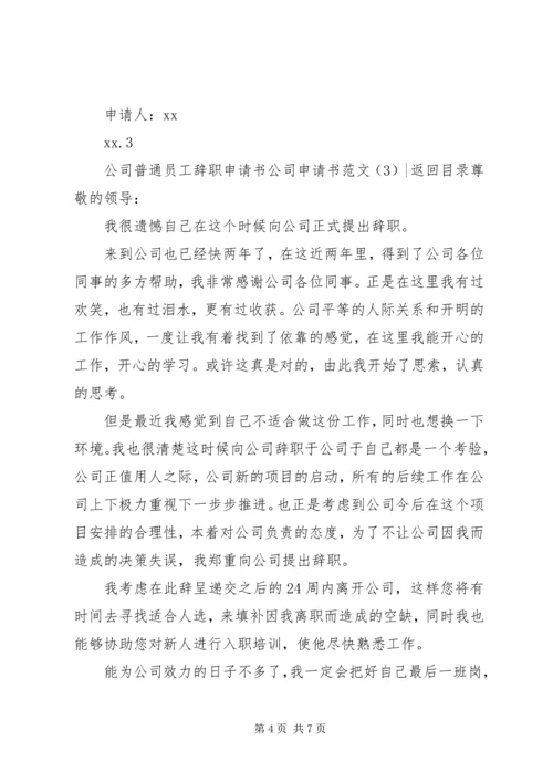 公司申请书范文4篇.docx