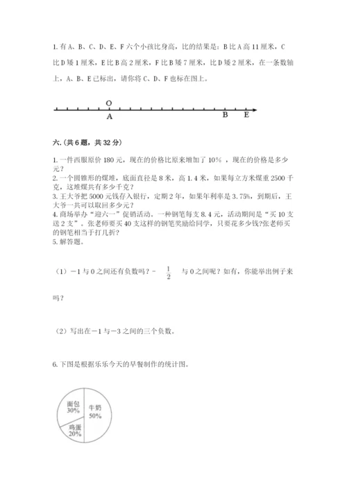 西师大版数学小升初模拟试卷附参考答案【满分必刷】.docx