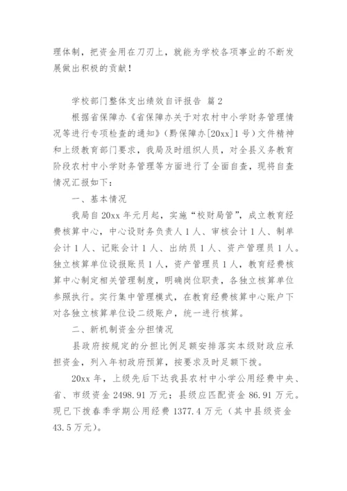 学校部门整体支出绩效自评报告.docx