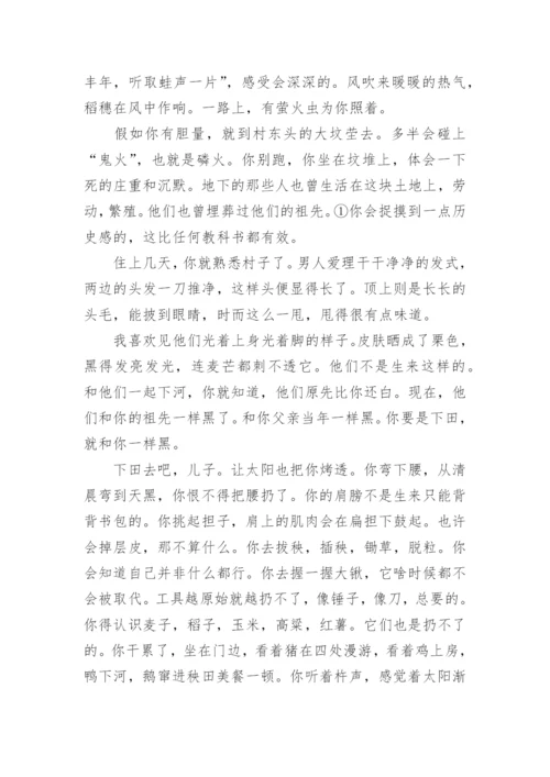 全国（2023年）高考新课标Ⅰ卷语文真题答案.docx