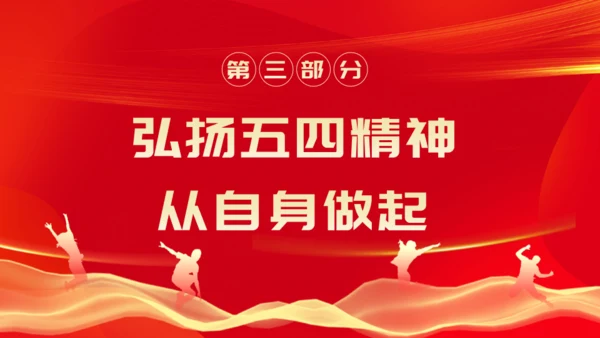 弘扬五四精神_五四青年节通用PPT模板