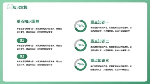 绿色卡通3D立体建模通用教学说课PPT模板