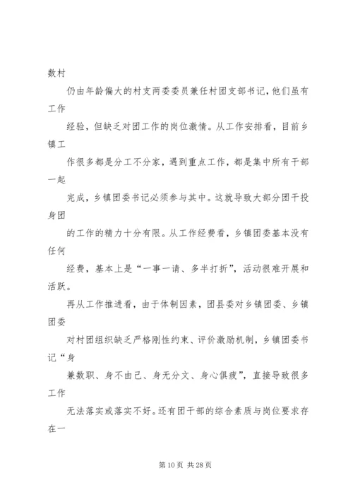 共青团工作存在问题.docx
