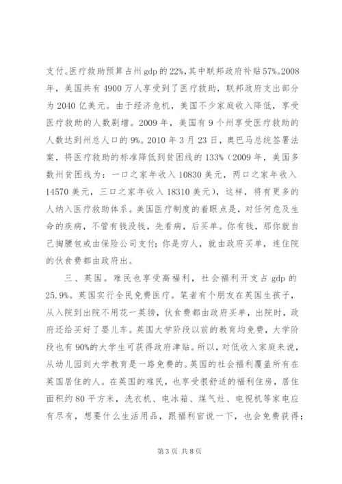 中西方社会福利制度分析[五篇范例].docx