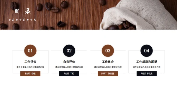 咖啡下午茶咖啡研习社通用PPT模板