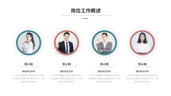 几何简约工作总结工作汇报述职报告ppt模板