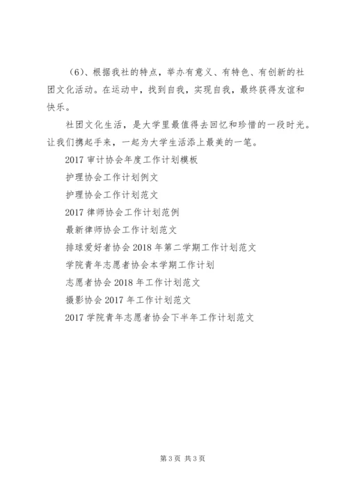 球谊协会工作计划范文.docx