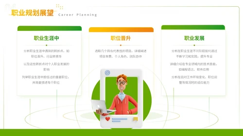 绿色小清新自我介绍PPT模板