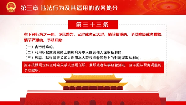 公职人员处分法通用PPT模板