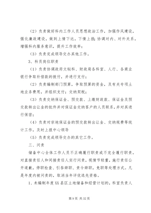 储备中心工作问责制.docx