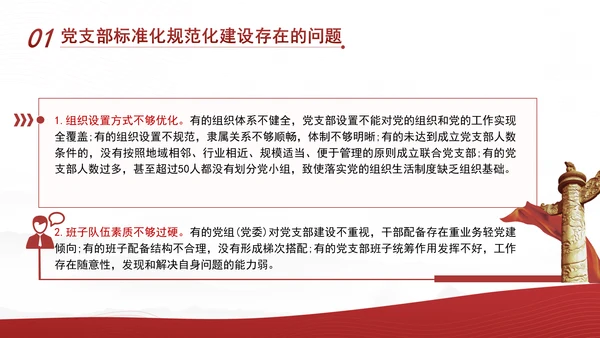 2024党支部标准化规范化建设面临的问题和对策ppt课件