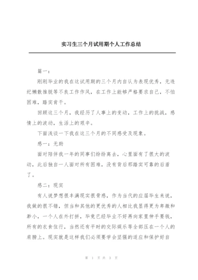 实习生三个月试用期个人工作总结.docx