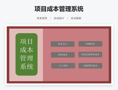 项目成本管理系统