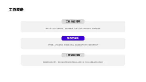 蓝色商务工作述职报告PPT案例