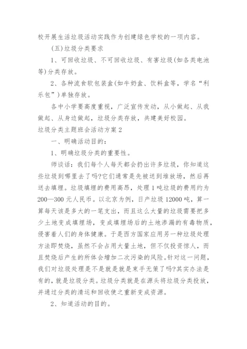 垃圾分类主题班会活动方案.docx