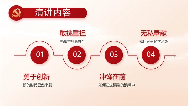红色大气大学生入党宣誓动态PPT
