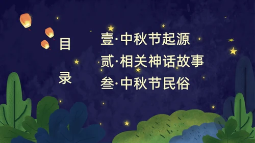 月满中秋夜通用PPT模板