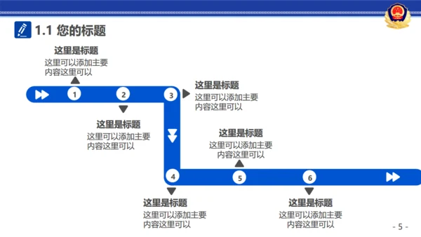 公安警察治安工作汇报通用PPT模板