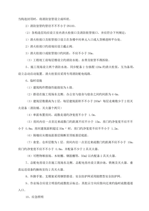 优质建筑综合施工现场防火重点技术专题方案.docx