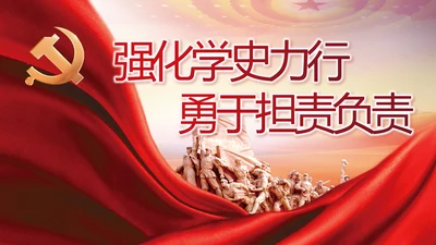 强化学史力行勇于担责负责党史PPT