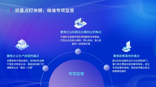 蓝色科技风优化营商环境党课培训ppt课件