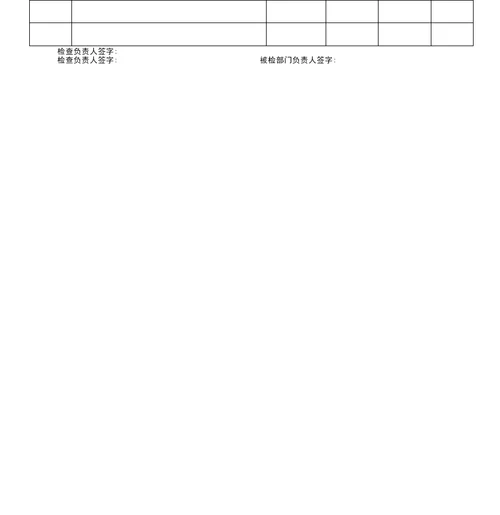 公司日常安全检查表