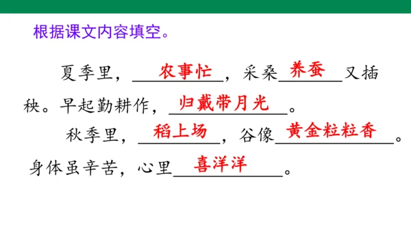 部编版语文二年级上册第二单元复习课件