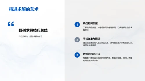 数列性质及应用教学PPT模板