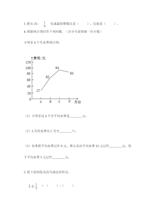 小学六年级下册数学摸底考试题及完整答案（全优）.docx