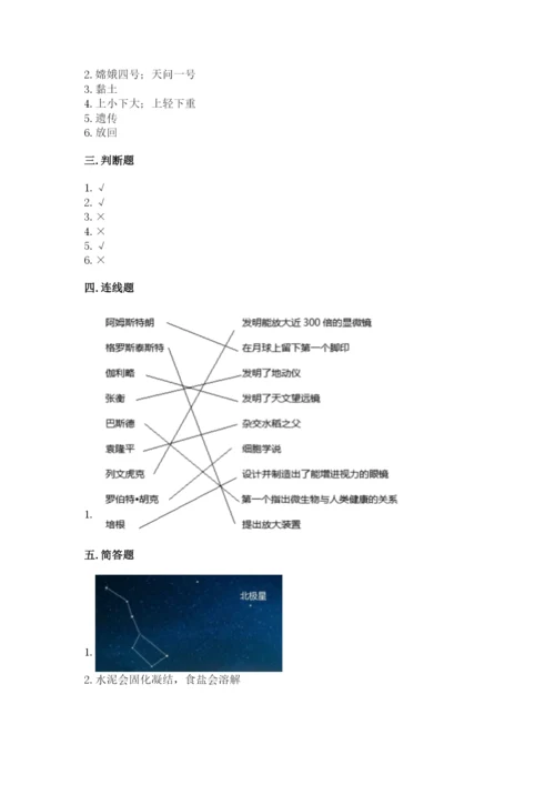教科版科学六年级下册期末测试卷精品（考点梳理）.docx